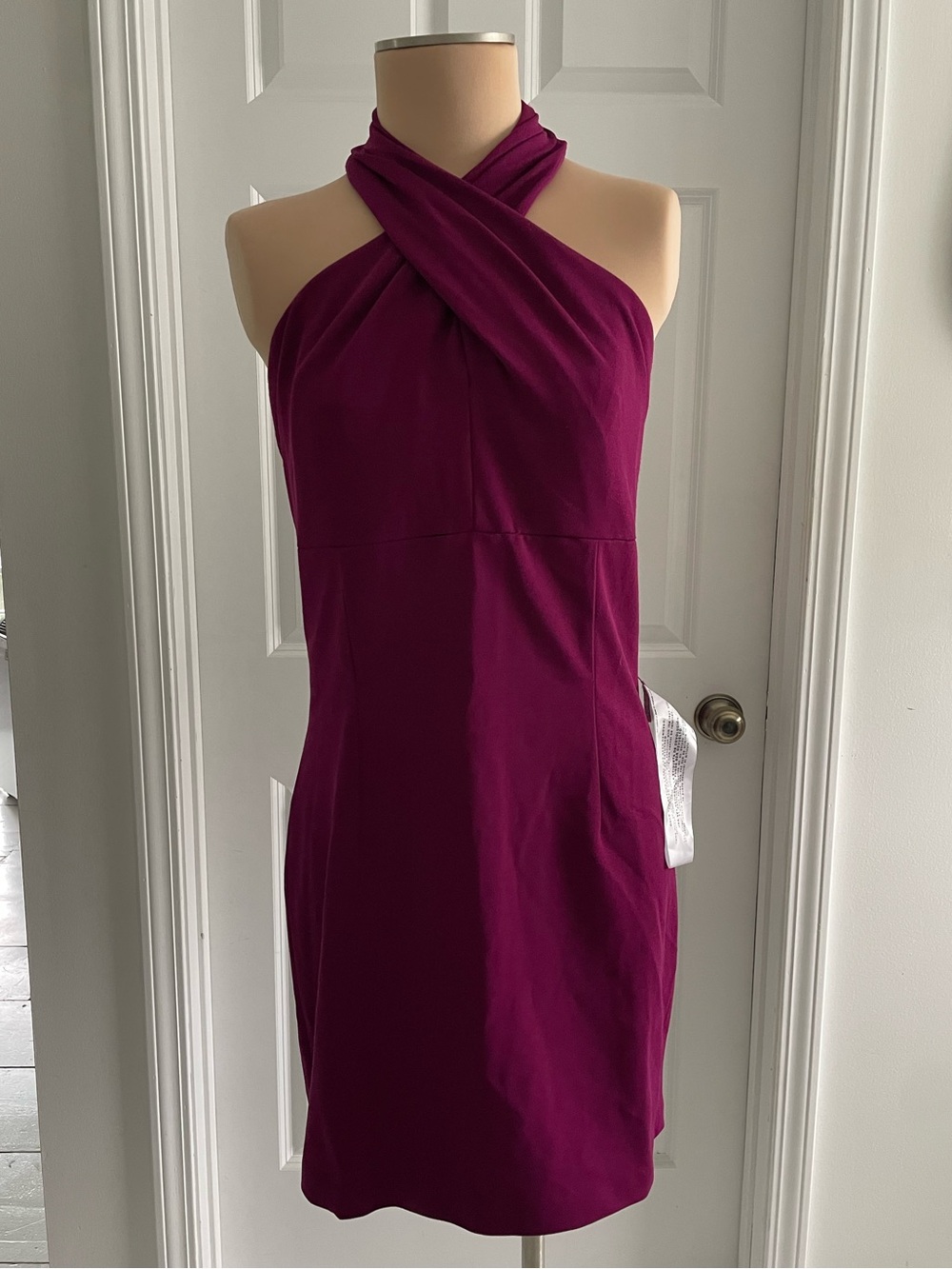 Dress The Population Crossover Halter Neck Dress Size L